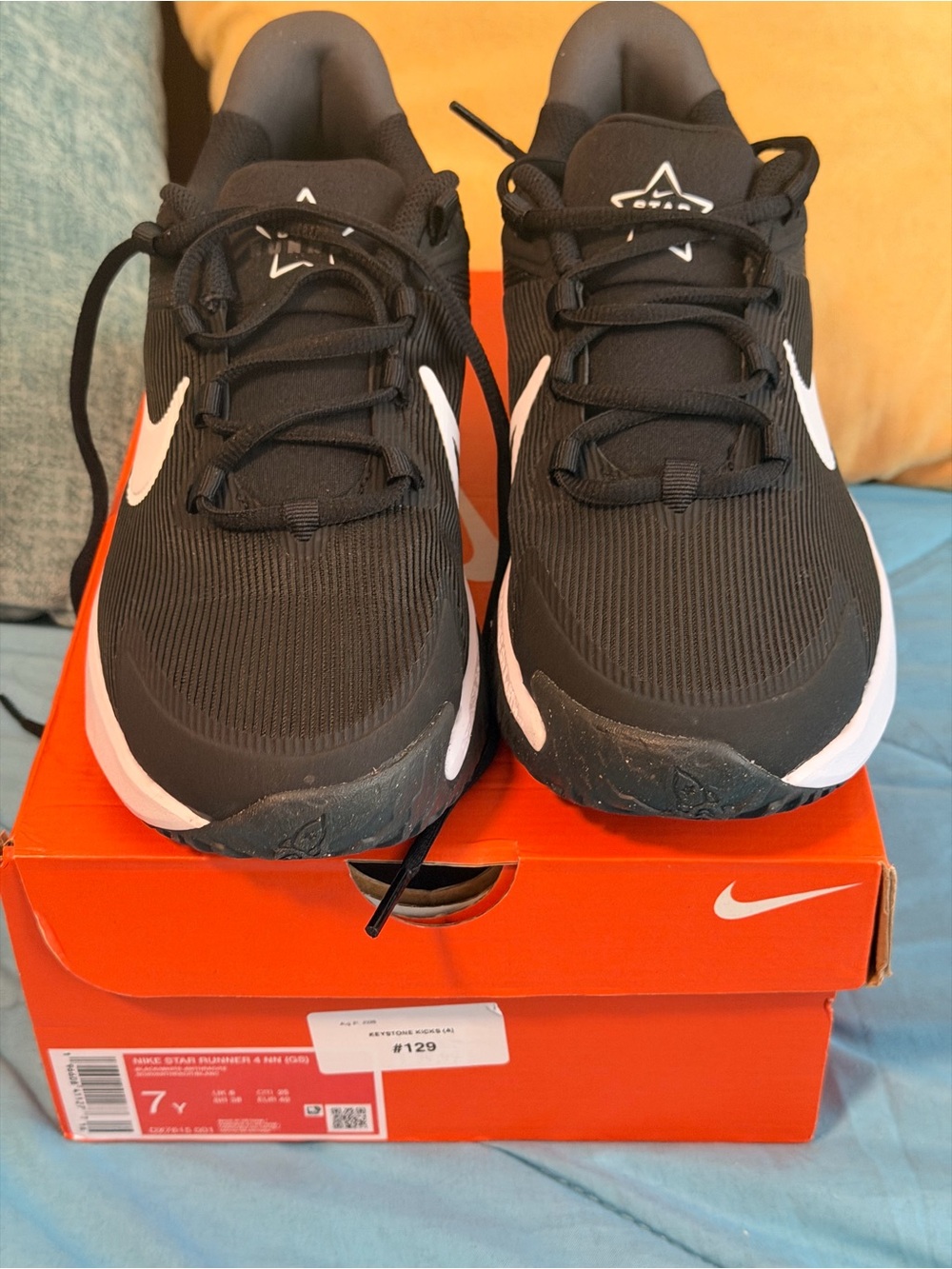 Nike Kids Black and White Runner Sneakers